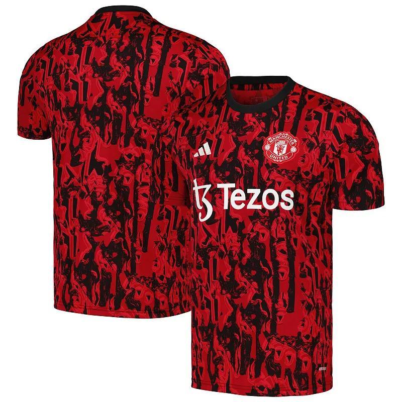 Mens adidas Red Manchester United 2023/24 Pre-Match Top Product Image