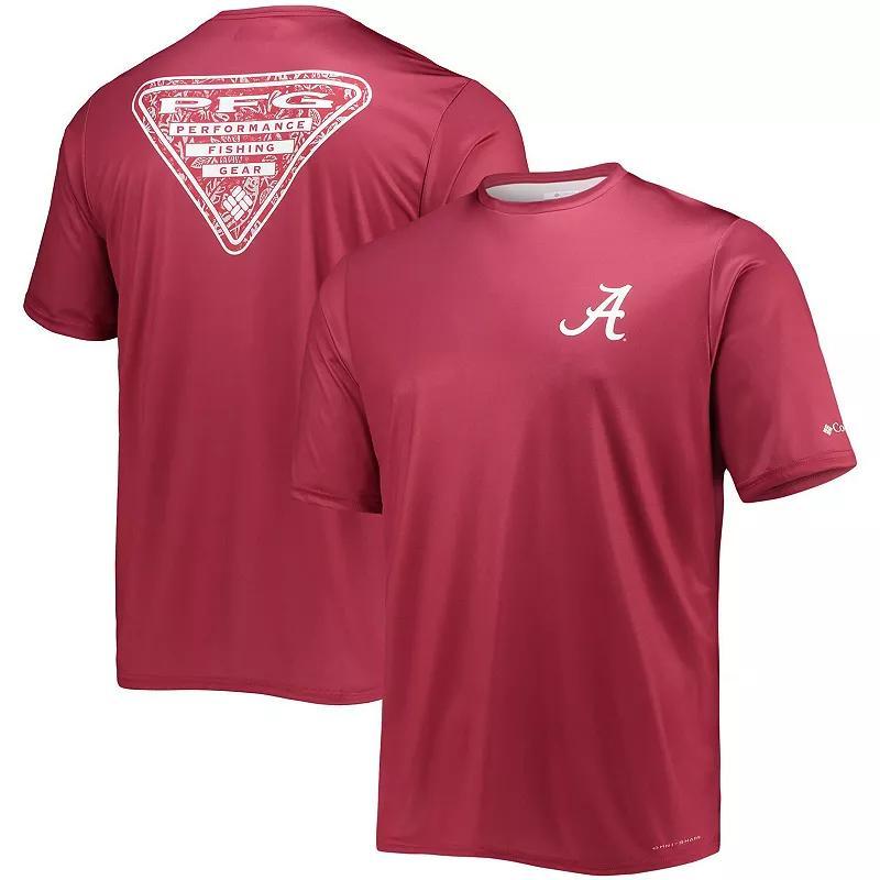 Mens Columbia Crimson Alabama Crimson Tide Terminal Tackle Omni-Shade T-Shirt Product Image