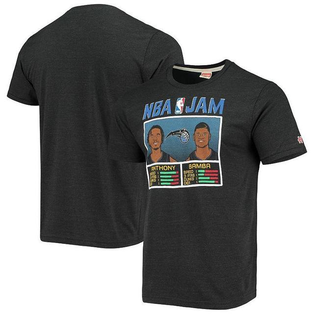 Mens Homage Cole Anthony & Mohamed Bamba Heathered Black Orlando Magic NBA Jam Tri-Blend T-Shirt Product Image