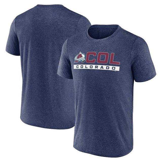 Mens Fanatics Branded Heather Colorado Avalanche Playmaker T-Shirt Blue Product Image