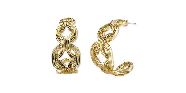 2028 Gold-Tone Hoop Earrings Product Image