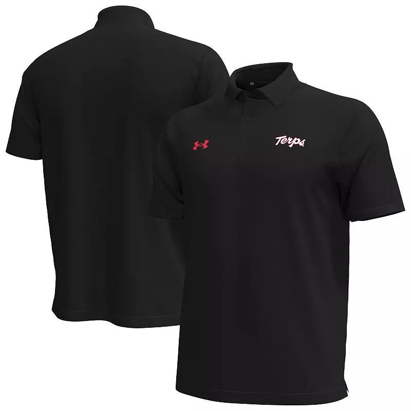 Mens Under Armour Maryland Terrapins Playoff Chest Stripe Performance Polo Product Image