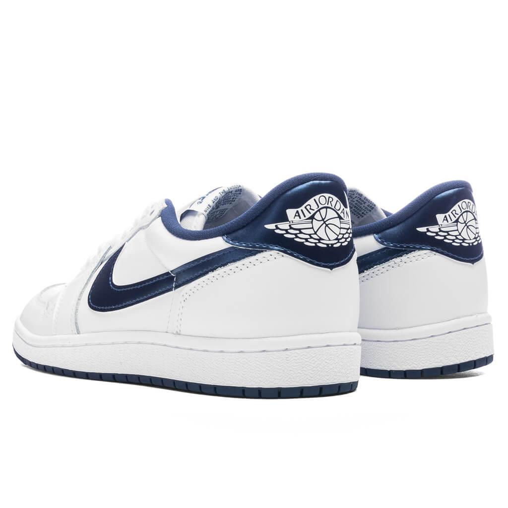 Air Jordan 1 Low 85 'Metallic Blue' - White/Navy Male Product Image