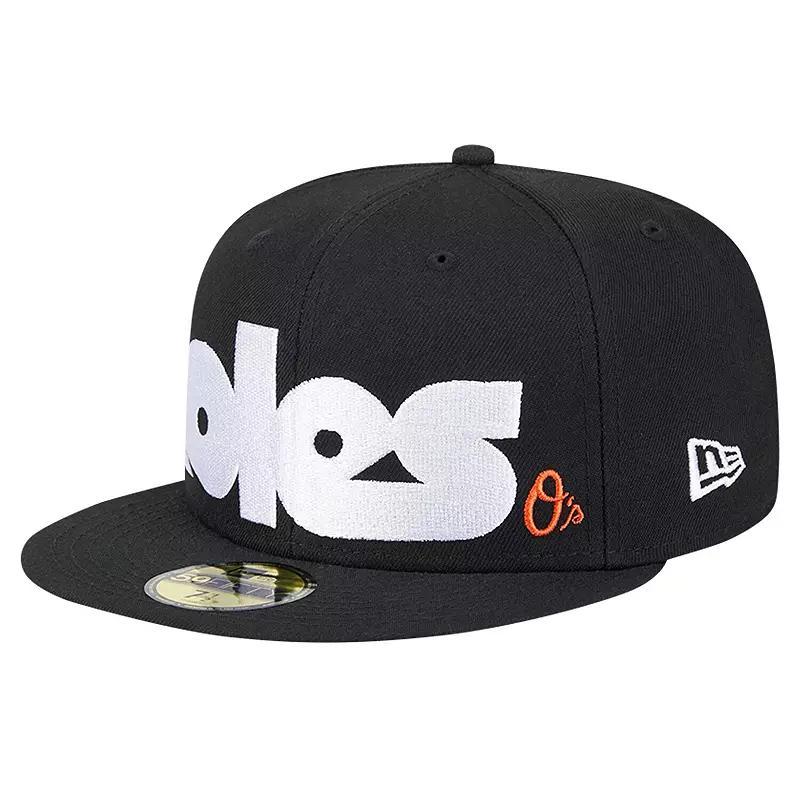 Mens New Era Baltimore Orioles Checkered Undervisor 59FIFTY Fitted Hat Product Image