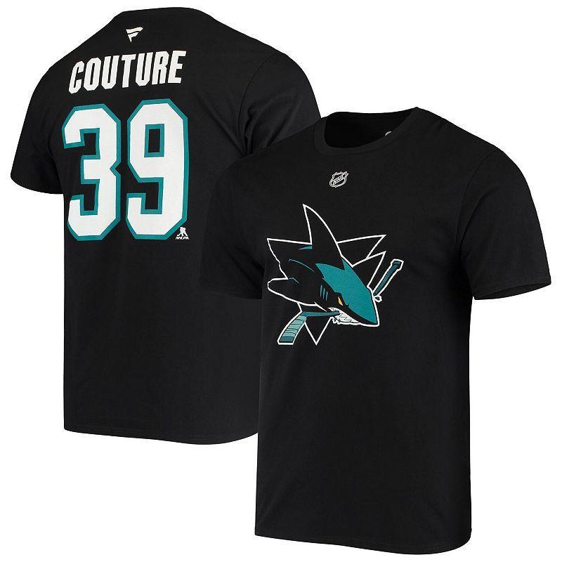 Mens Fanatics Branded Logan Couture Black San Jose Sharks Alternate Jersey Logo Name & Number T-Shirt Product Image