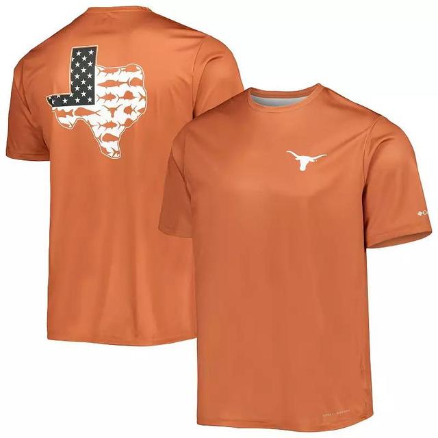 Mens Columbia Texas Orange Texas Longhorns Terminal Tackle Omni-Shade T-Shirt Product Image