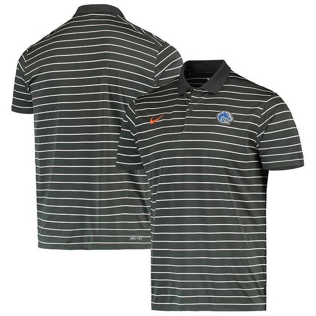 Mens Nike Anthracite Boise State Broncos Victory Stripe Performance Polo Product Image