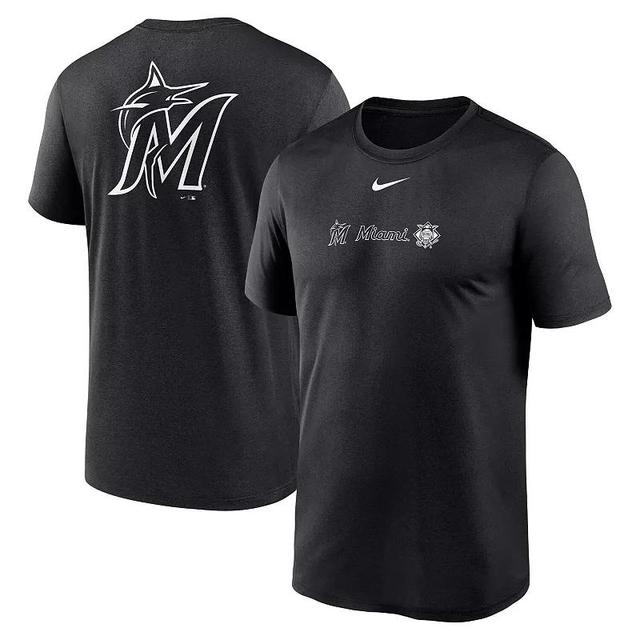 Mens Nike Miami Marlins Fashion Over Shoulder Logo Legend T-Shirt Product Image