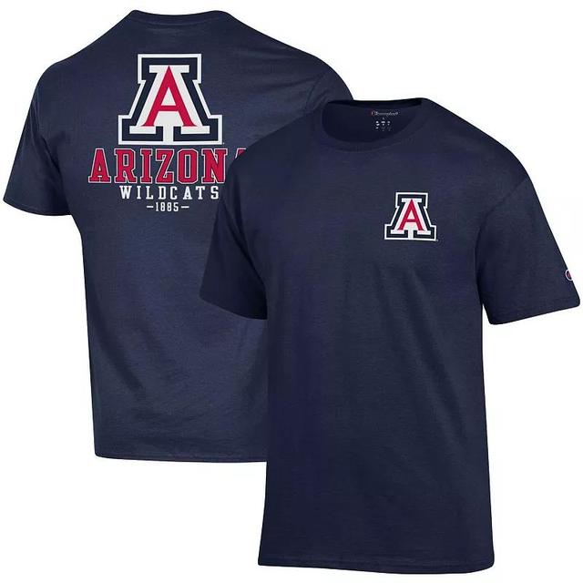 Mens Champion Arizona Wildcats Stack 2-Hit T-Shirt Blue Product Image