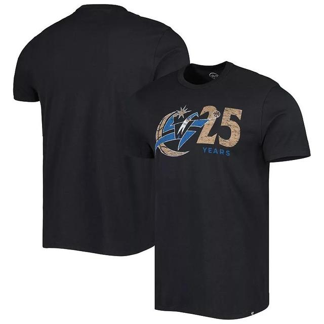 Mens 47 Black Washington Wizards 25th Anniversary T-Shirt Product Image