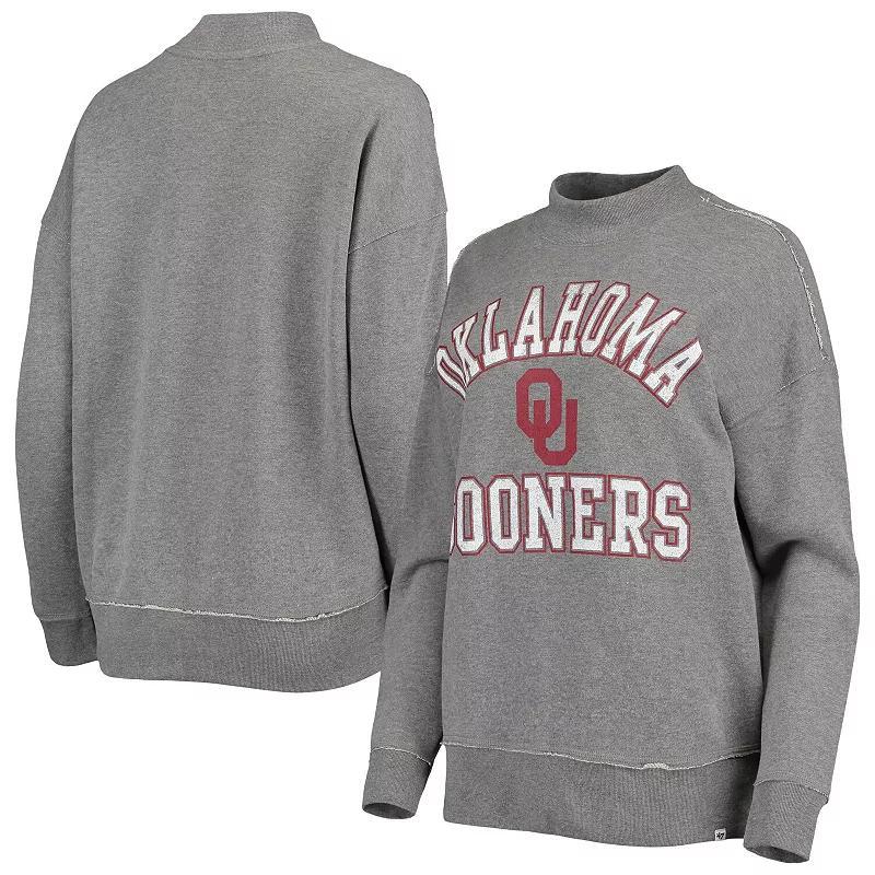 Womens 47 Heathered Gray Oklahoma Sooners Sasha Ivy Pullover Sweatshirt Product Image