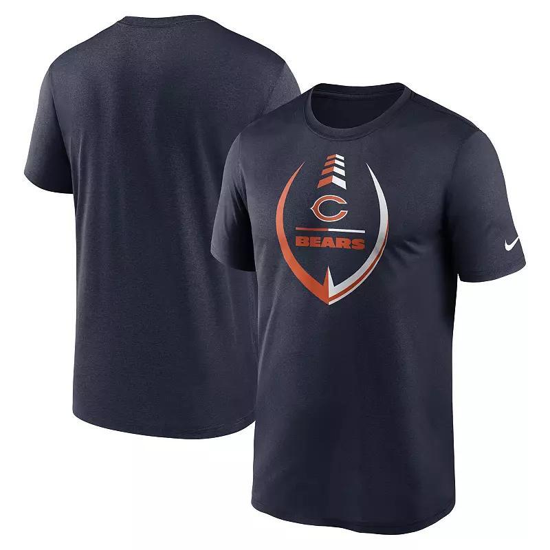 Mens Nike Chicago Bears Icon Legend Performance T-Shirt Blue Product Image