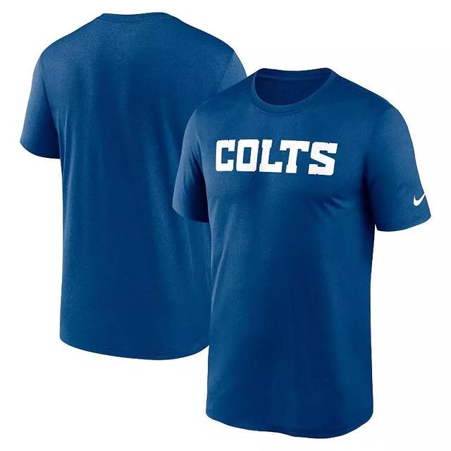 Mens Nike Royal Indianapolis Colts Primetime Legend Wordmark Performance T-Shirt Product Image