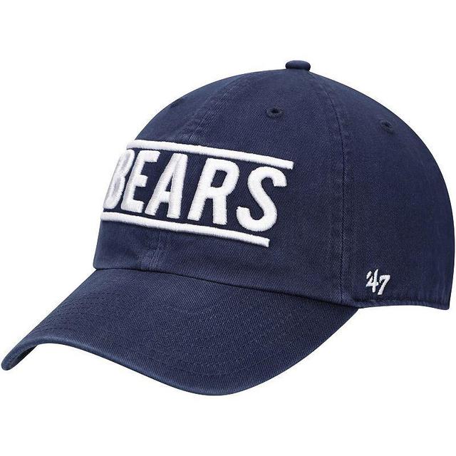 Mens 47 Chicago Bears Clean Up Script Adjustable Hat, Blue Product Image