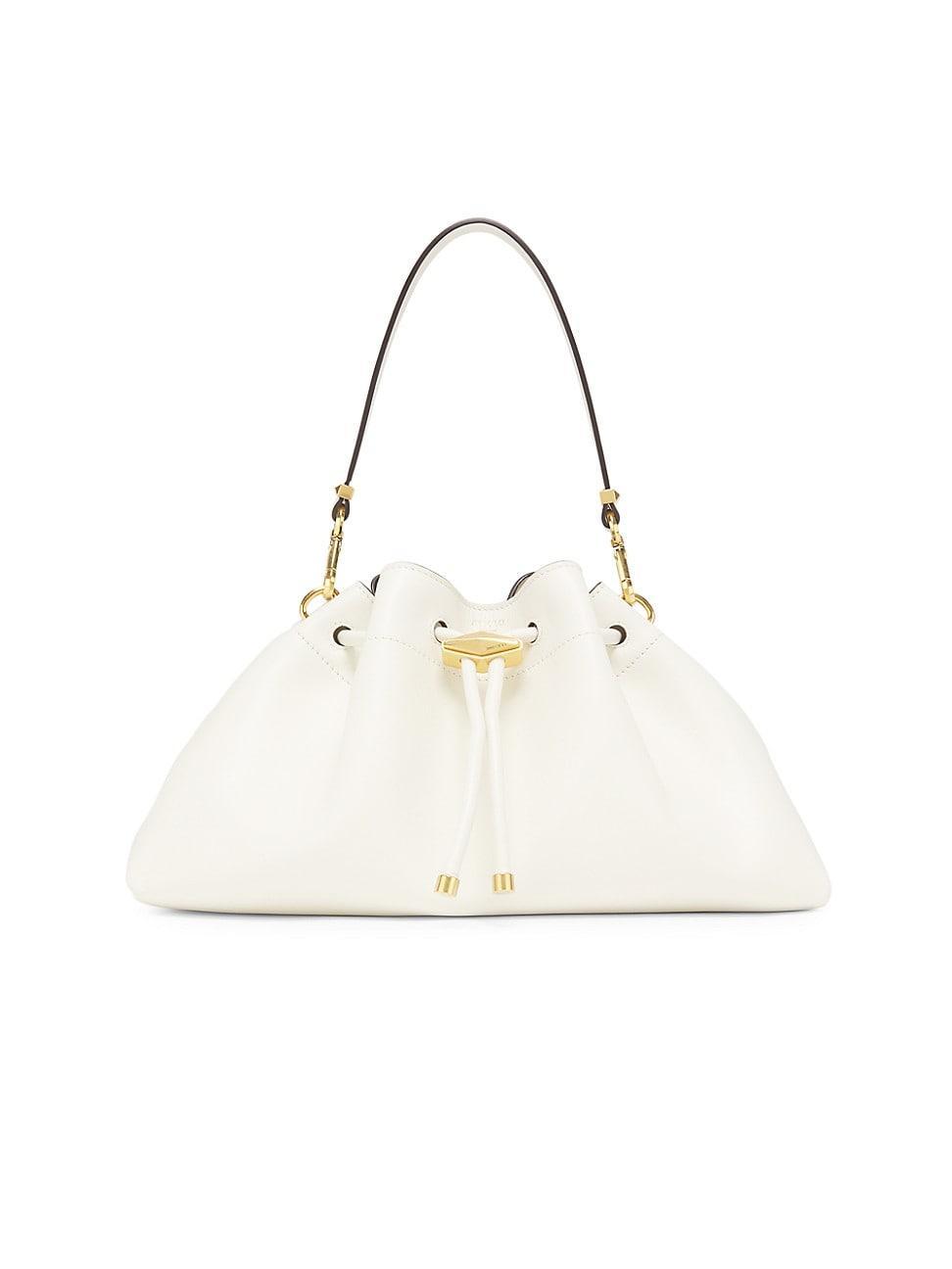 Womens Cinch Leather Bucket Bag Product Image