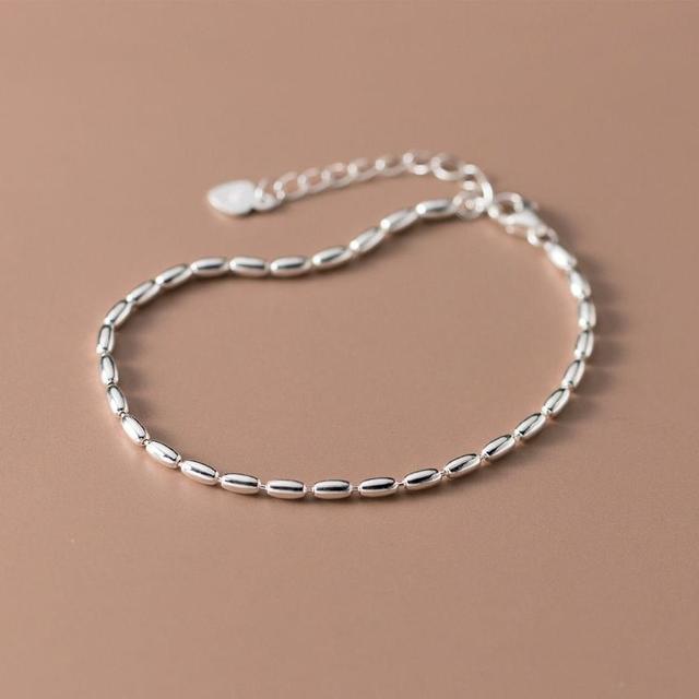 925 Sterling Silver Beaded Bracelet Product Image