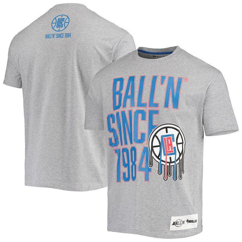 Mens BALLN Heathered Gray LA Clippers Since 1984 T-Shirt Product Image