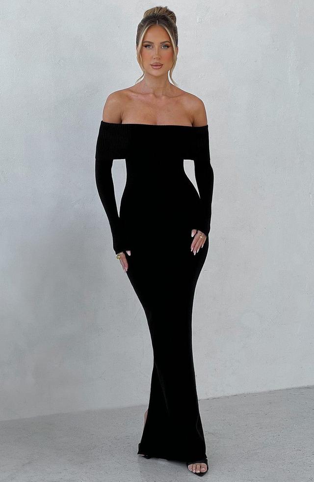 Beverley Knit Maxi Dress - Black Product Image