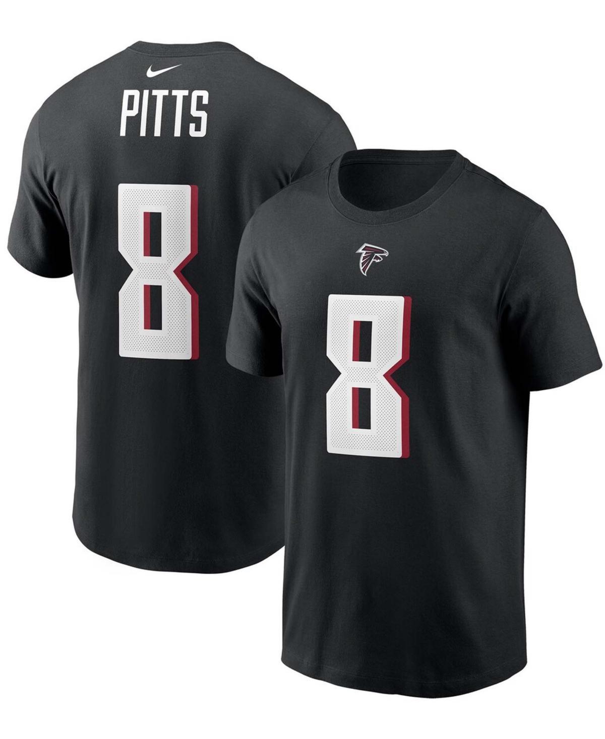 Mens Kyle Pitts Black Atlanta Falcons 2021 Nfl Draft First Round Pick Player Name and Number T-shirt Product Image