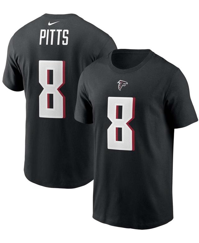 Mens Kyle Pitts Black Atlanta Falcons 2021 Nfl Draft First Round Pick Player Name and Number T-shirt Product Image