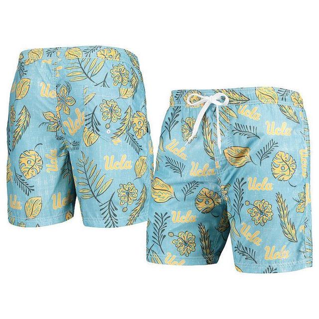 Mens Wes & Willy Blue UCLA Bruins Vintage Floral Swim Trunks Product Image