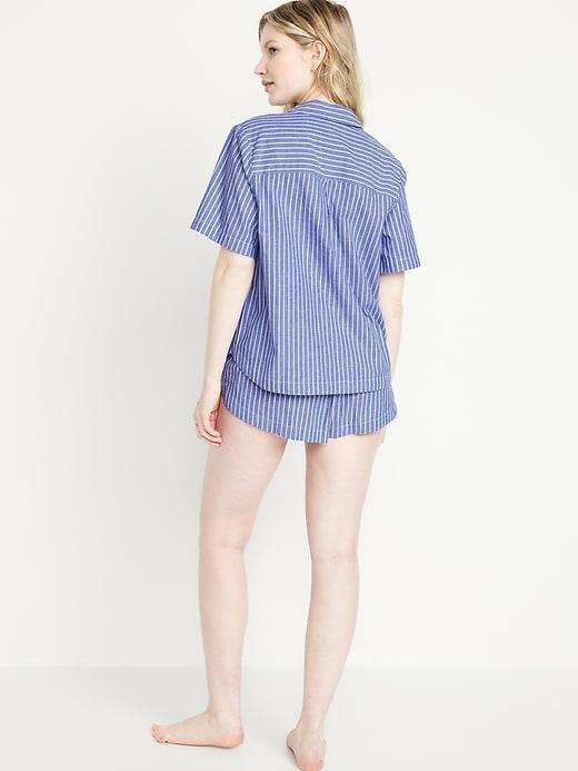 Poplin Pajama Short Set Product Image