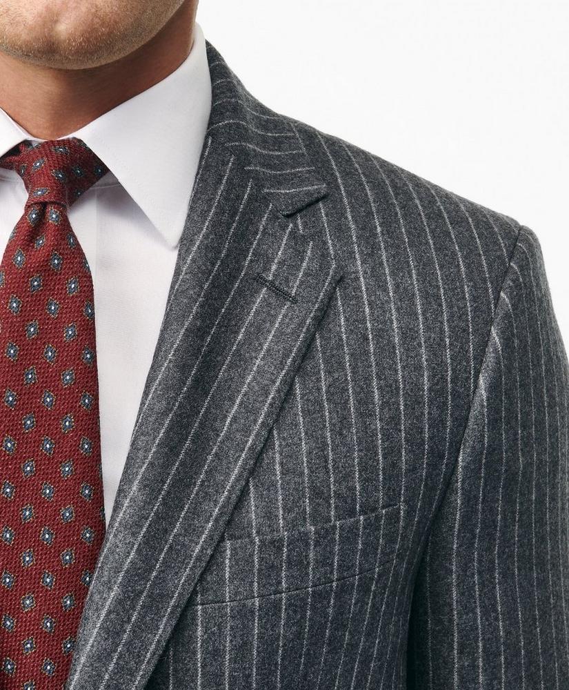 Classic Fit Wool Cashmere Flannel Pinstripe 1818 Suit Product Image