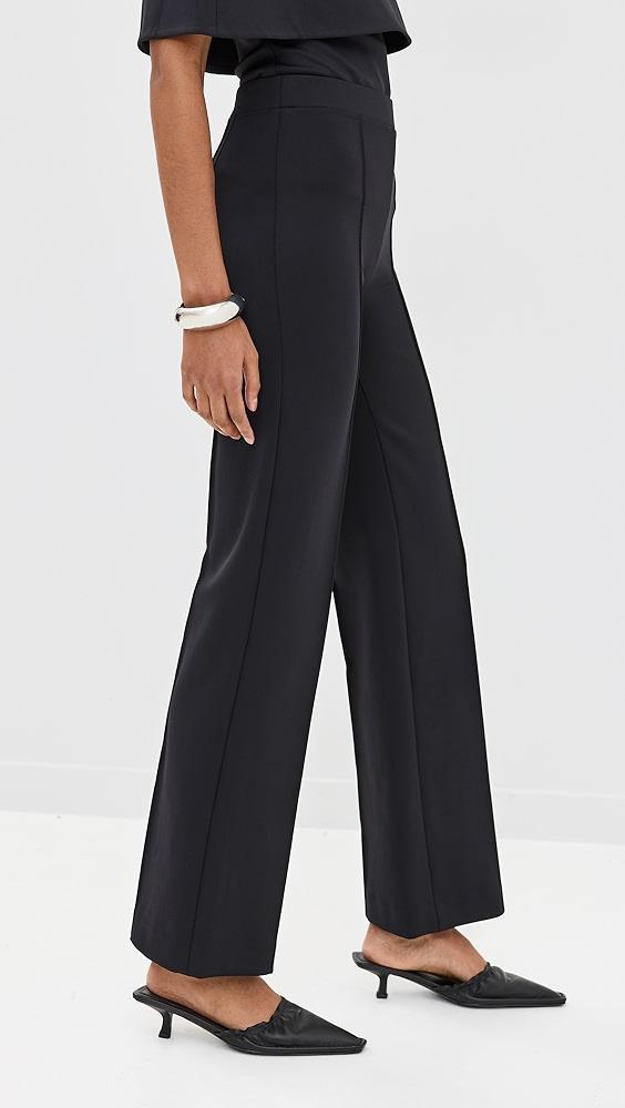 Rosetta Getty Pintuck Fitted Straight Pull-On Pants | Shopbop Product Image