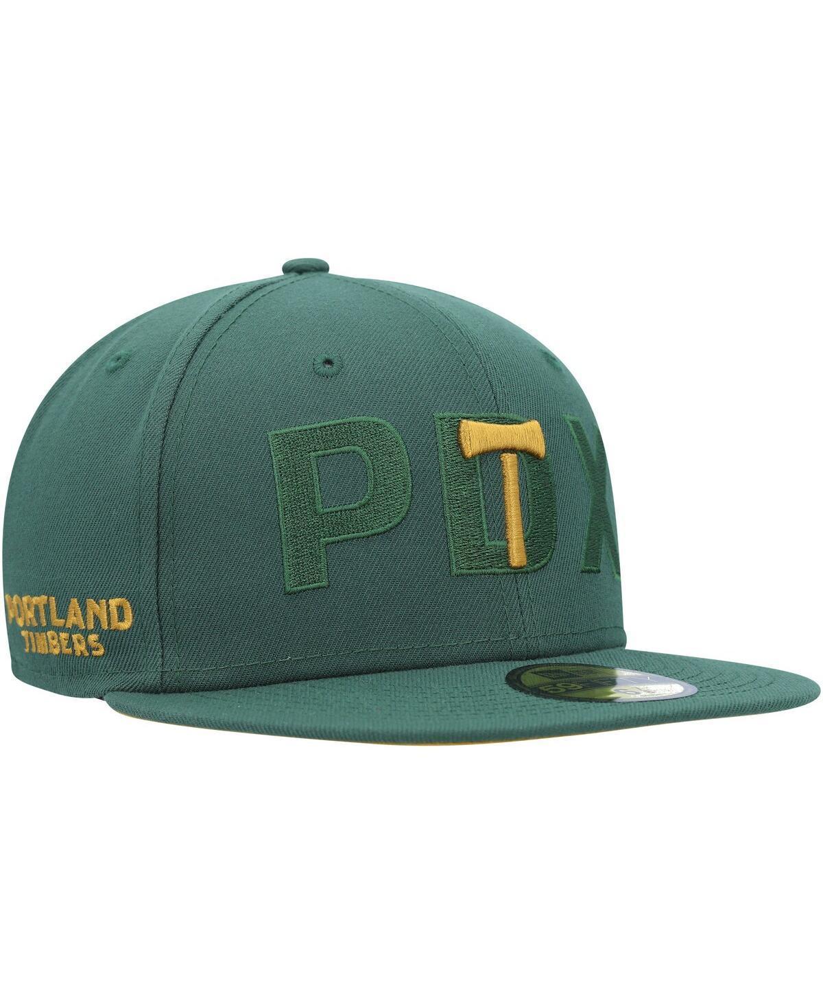 Mens New Era Green Portland Timbers Kick Off 59FIFTY Fitted Hat Product Image