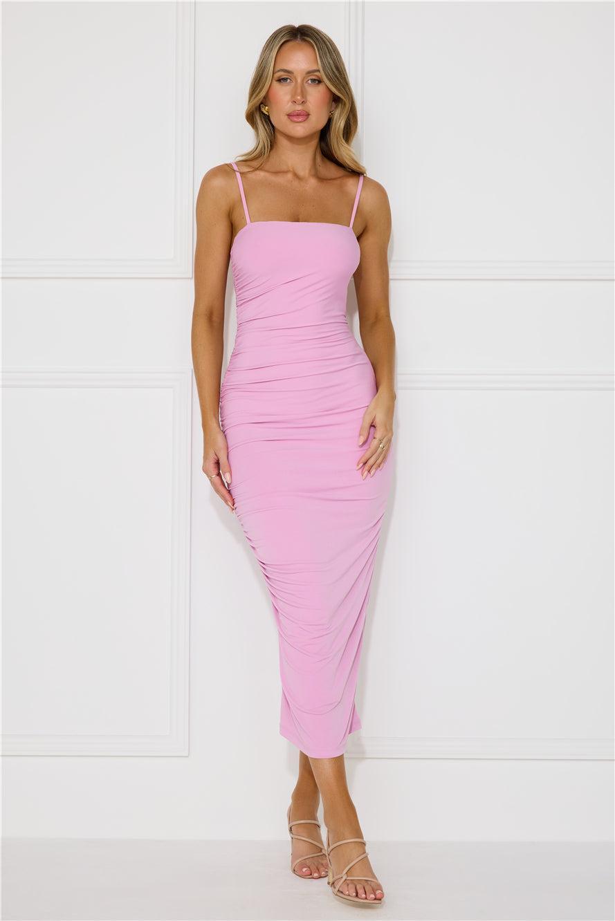 Softer Side Midi Dress Lilac Product Image