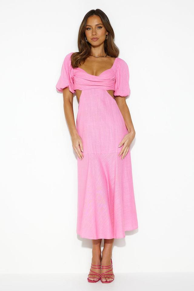 Bright Day Midi Dress Pink Product Image