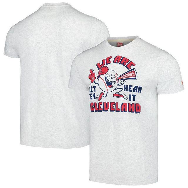 Mens Homage Gray Cleveland Guardians We Are Cleveland Tri-Blend T-Shirt Product Image