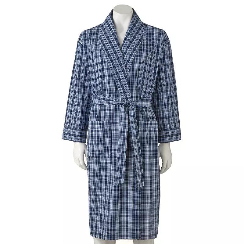 Mens Hanes(R) Ultimate(R) Plaid Woven Robe Product Image