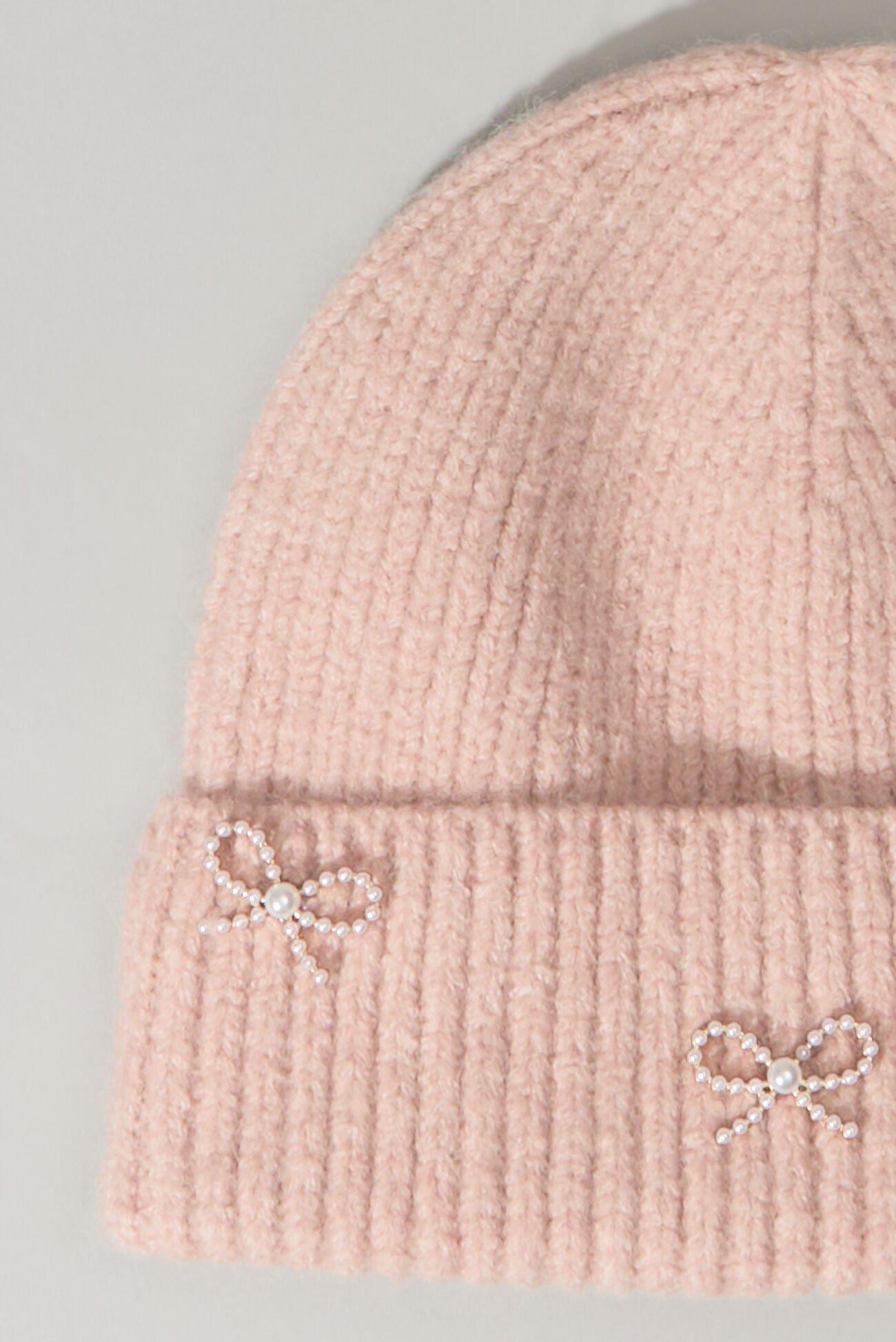 Rose Bow Beanie Product Image