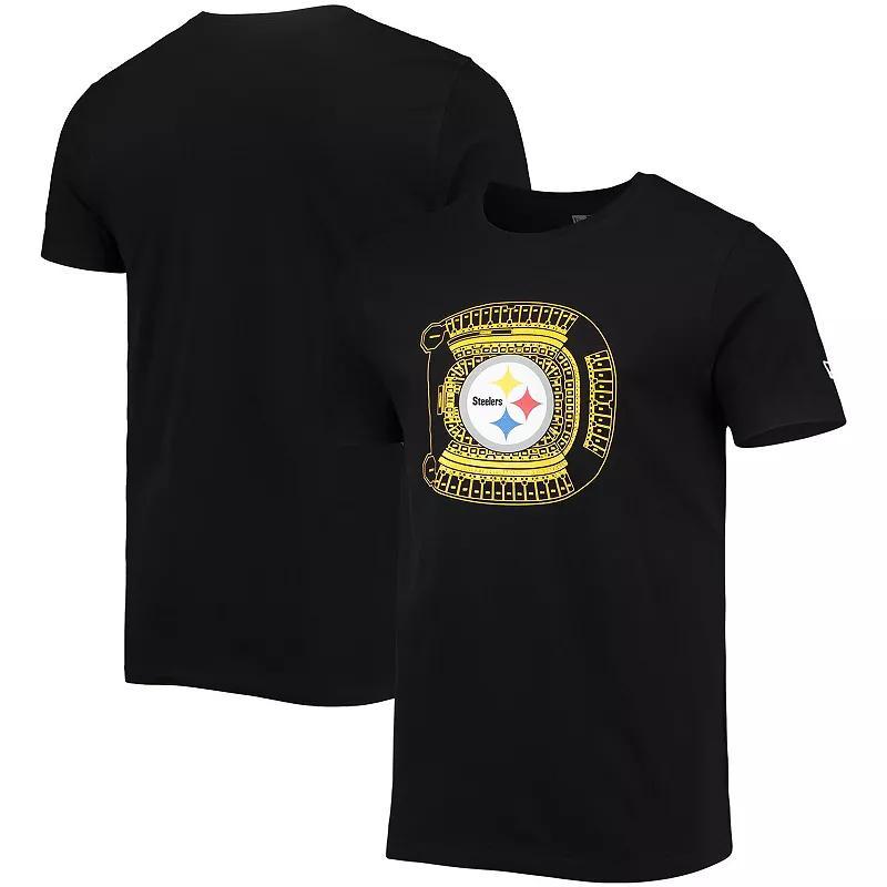 Mens New Era Pittsburgh Steelers Stadium T-Shirt Product Image