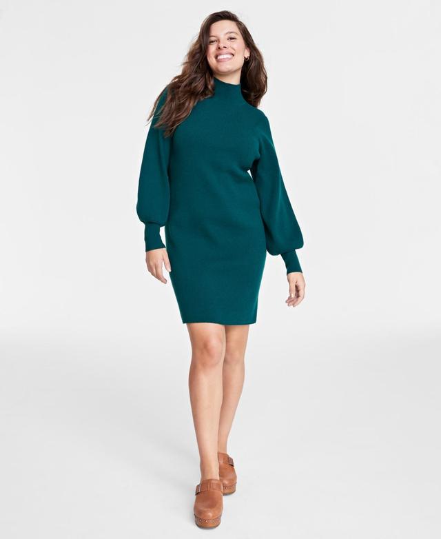 On 34th Womens Turtleneck Mini Sweater Dress, Created for Macys Product Image