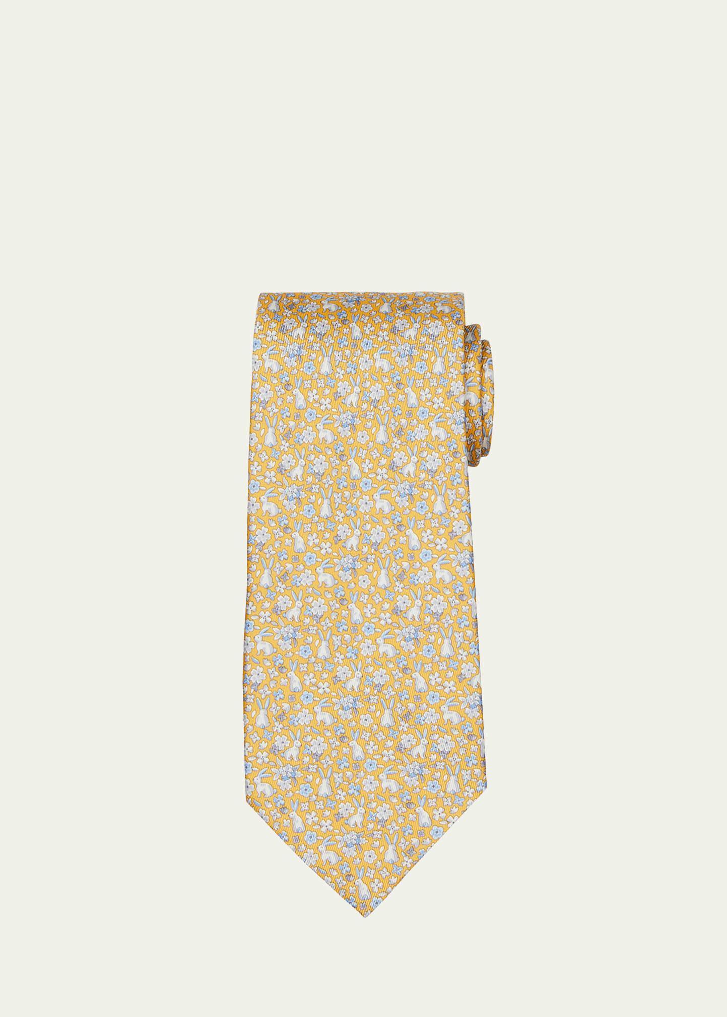 Mens Archivio 3-Fold Silk Tie Product Image