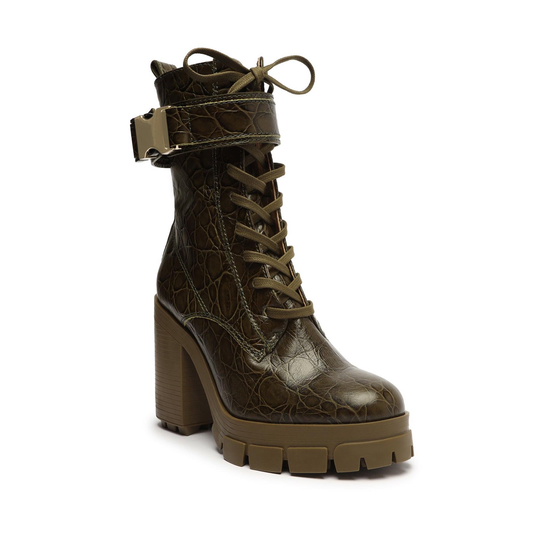 Roslyn Buckle Leather Bootie Female Product Image