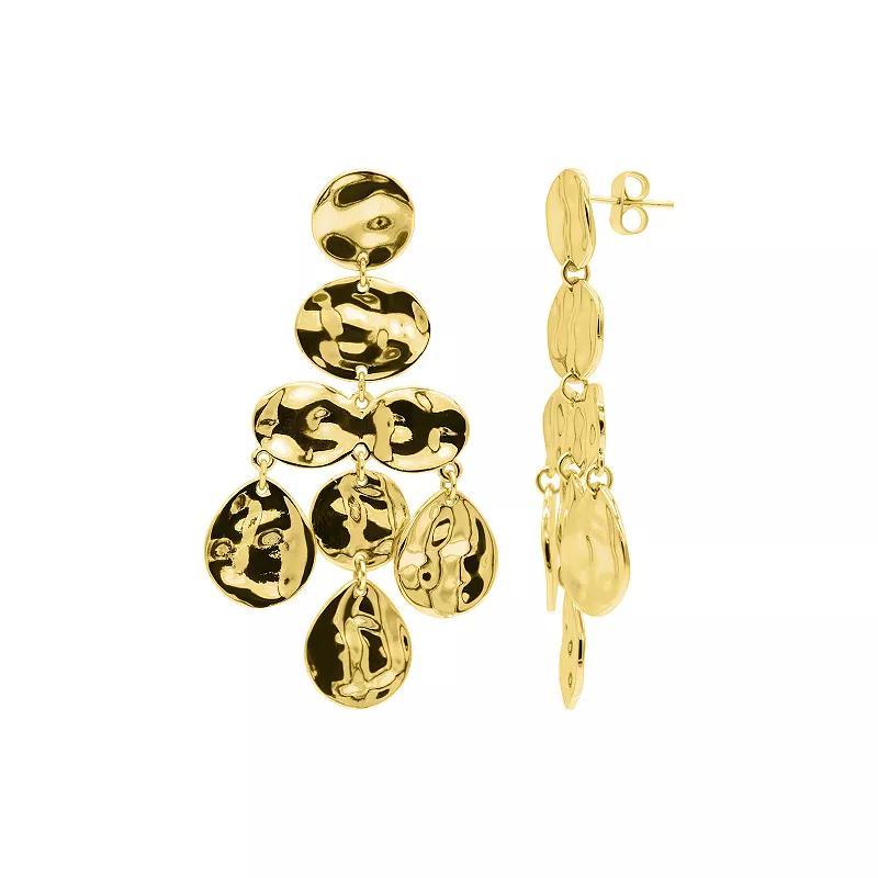 Adornia 14k Gold Tone Cascade Earrings, Womens Product Image