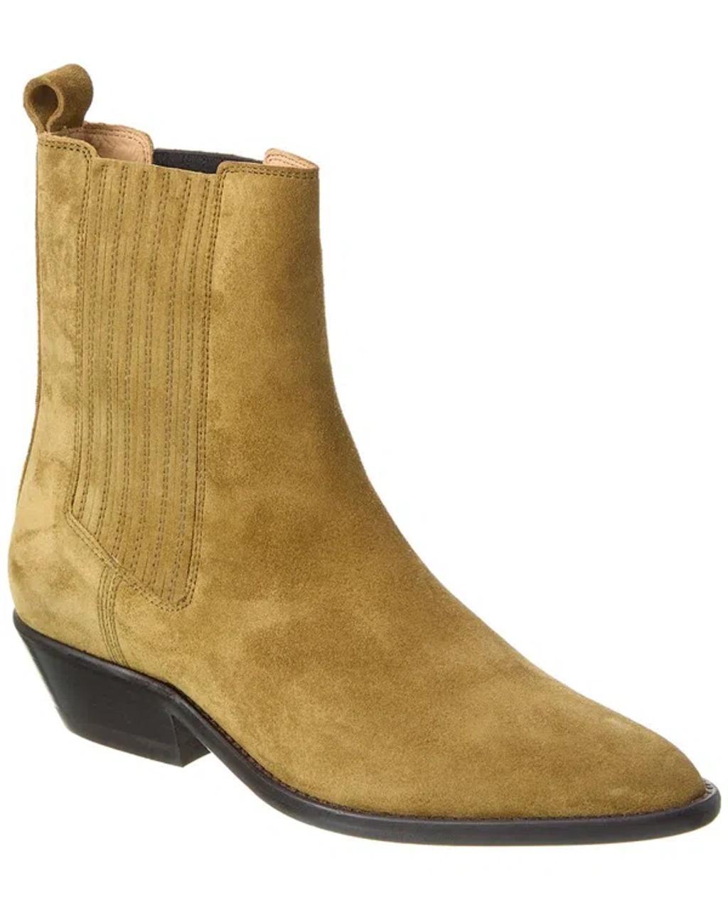 Delena Suede Ankle Boots In Brown product image