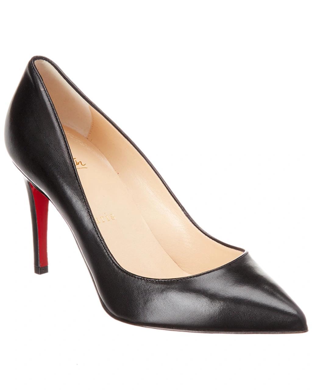 CHRISTIAN LOUBOUTIN Kate 100 Leather Pump In Black Product Image