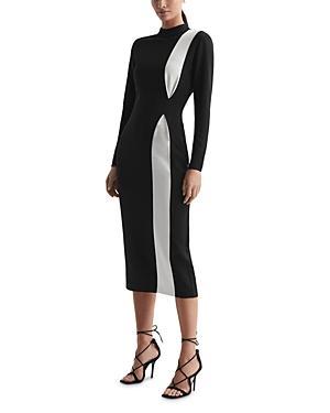 Reiss Millie Mock Neck Dress Product Image