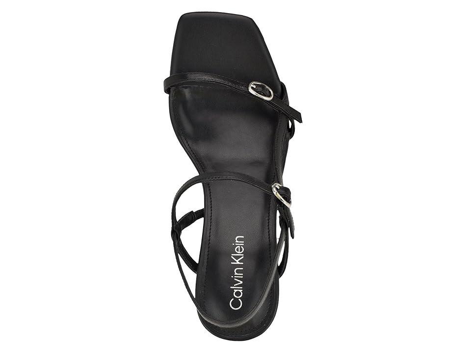 Calvin Klein Linella Leather) Women's Sandals Product Image