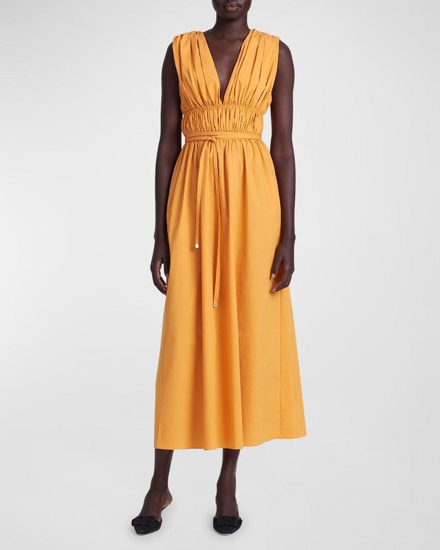 Womens Fiona Cotton Shirred Maxi Dress Product Image