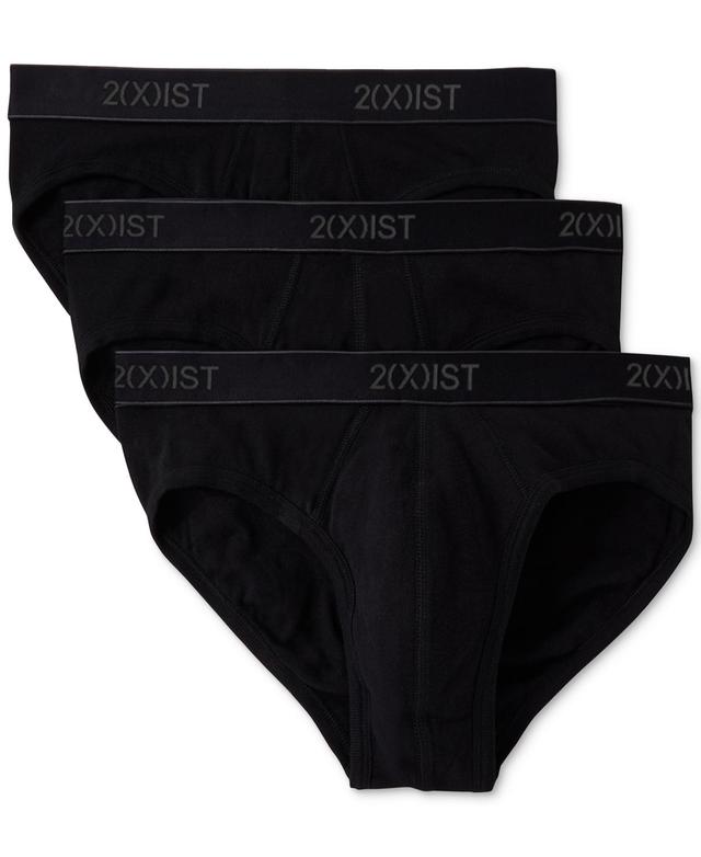 2(x)ist Mens Essential 3 Pack No Show Brief - Black/Charcoal Product Image