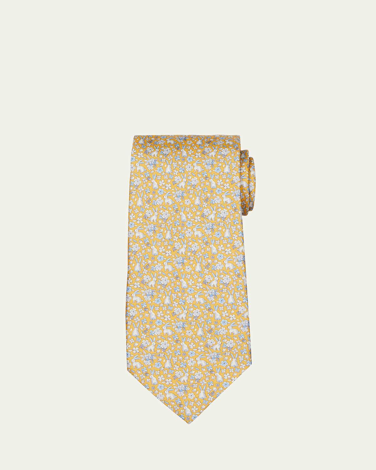 Mens Archivio 3-Fold Silk Tie Product Image