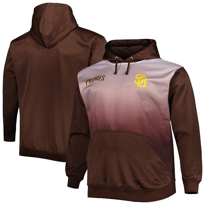 Mens San Diego Padres Fade Sublimated Fleece Pullover Hoodie Product Image