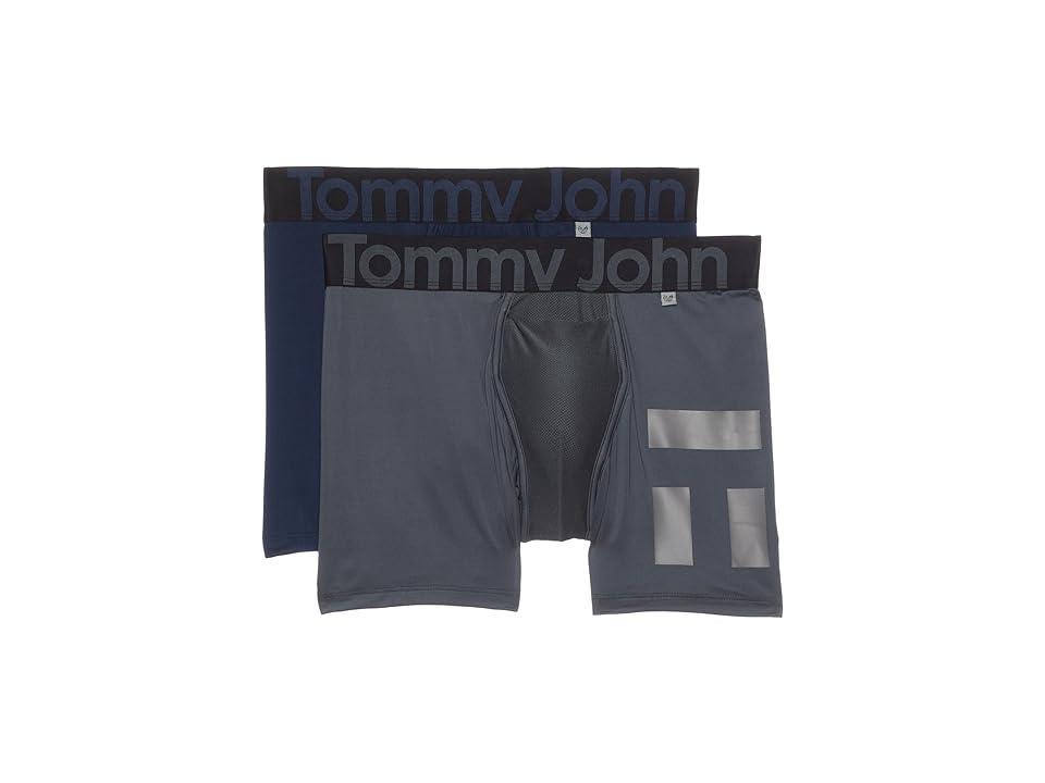 Tommy John 360 Sport Hammock Pouch 4 Boxer Brief 2-Pack (Turbulence/Dress Blues) Men's Underwear Product Image