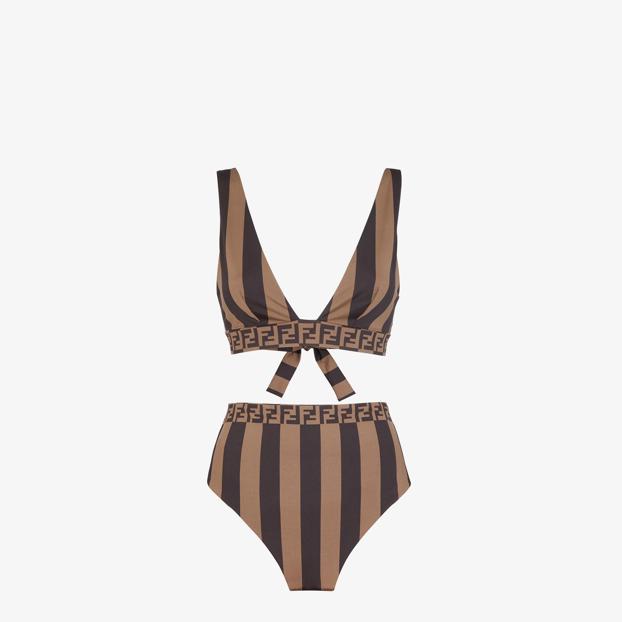 SwimsuitBrown Pequin Lycra® bikini Product Image