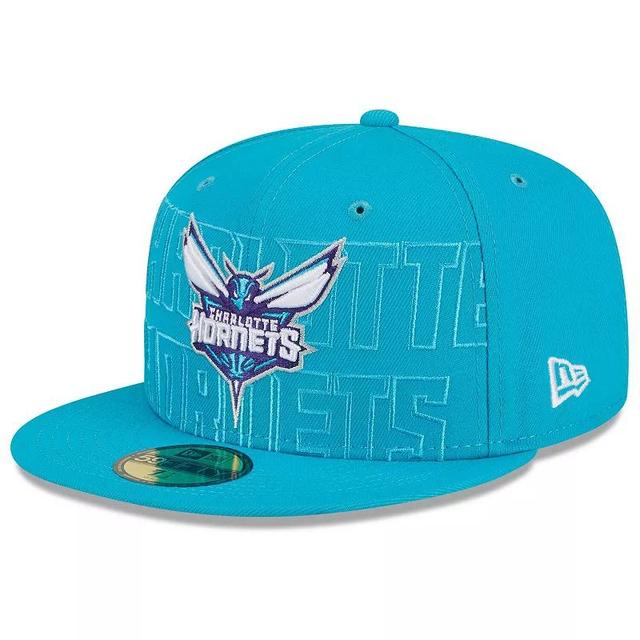 Mens New Era Teal Charlotte Hornets 2023 NBA Draft 59FIFTY Fitted Hat Product Image